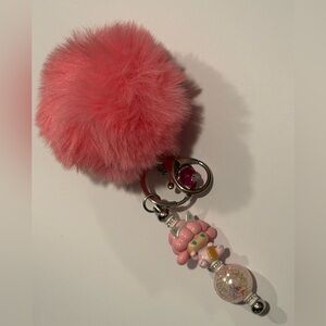 Custom PopMart PopBean Keychains Pink Rory